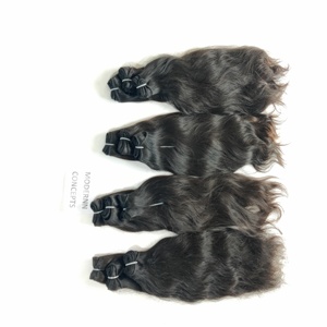 100% Remy Virgin Indian Super Wave Bundles Extensiones de cabello de onda profunda sueltas onduladas naturales en color negro Temple Proveedor de cabello humano - Product Image 1