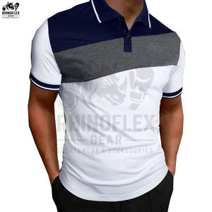 Polo homme confortable, séchage rapide, coton et polyester, grandes tailles, respirant. - Product Image 2