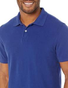 Mens Classic Polo T <b>Shirt</b> Soft Knitted Fabric <b>Button</b> Placket Smart Casual Top for Business Casual and Outdoor Wear - Product Image 3