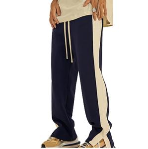 Service OEM personnalisé Pantalon de survêtement épais extensible pour femmes, couleur marron avec cordon de serrage, pantalon évasé empilé de haute qualité pour le sport - Product Image 2