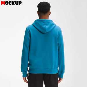 Sweat à capuche décontracté de haute qualité en coton mélangé avec un lourd polaire pour hommes pour l'hiver - Product Image 2