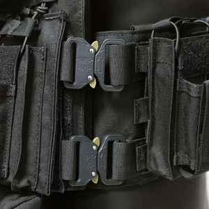 Gilet tactique personnalisé Porte-plaques balistiques Gilet lesté réglable Meilleure vente Gilets de sécurité tactiques de camouflage pour l'extérieur - Product Image 4