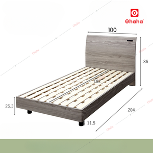 Cadre de lit en bois d'ingénierie contemporain avec option de base de rangement Design contemporain élégant idéal pour les chambres modernes GC068 - Product Image 2