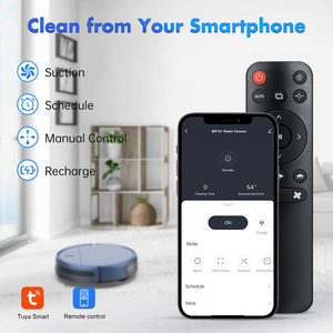 Tốt Nhất 2000PA Siêu Hút Robot Sạch Hơn Tự Động Làm Sạch Sàn 3 Trong 1 Quét Và Ướt Lau Không Dây Robot Máy Hút Bụi - Product Image 4