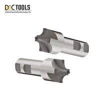 Fraise à arrondir les coins HSS M2/M35/M42/ASP, queue de 6 mm, 3 dents, revêtement AlTiN, 65HRC, pour CNC, OEM