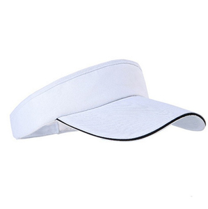Visière unisexe bleue en polyester de qualité supérieure avec bord incurvé, ajustement réglable pour une utilisation estivale en extérieur, style uni, adulte - Product Image 2