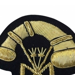 Badges en fil de bullion brodés à la main, design personnalisé, haute qualité, patchs brodés 3D, nouvelle qualité supérieure, vente en gros - Product Image 6