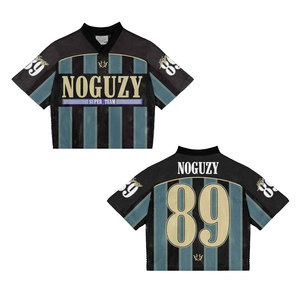 Streetwear à impression par sublimation personnalisée Chemises de football à la mode pour unisexe Maille surdimensionnée Design Street Style Maillot de football américain - Product Image 5