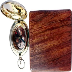 Boussole de poche en laiton antique de qualité supérieure pour les aventures en plein air survivalistes de voyage entreprises nautiques disponibles pour - Product Image 2