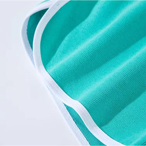 Novedad de verano, pantalones cortos de manga corta con volantes de punto suave y cómodos sólidos con cintura elástica - Product Image 6