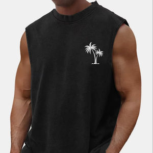 High Quality <b>Black</b> colour Acid wash <b>Men</b> <b>Tank</b> <b>Top</b> Stylish Custom Design Breathable plus Size Workout <b>Men</b> Gym <b>Tank</b> <b>Top</b> by Bearfit - Product Image 1