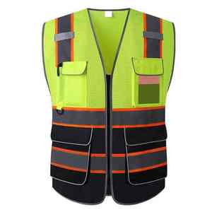 Gilet de sécurité réfléchissant respirant de haute qualité, dernier design 2026, pour hommes, logo personnalisé, vêtements de travail haute visibilité, protection - Product Image 1
