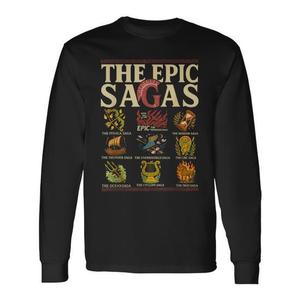Camiseta de manga larga promocional Vintage Epic Saga Ithaca Odysseus Musical Wisdom Thunder - Product Image 1