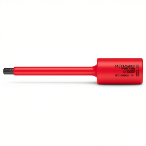 Hazet 3/8'' TORX Profile Screwdriver <b>Socket</b> Long Square Design with 1000V Protective Insulation - Product Image 2