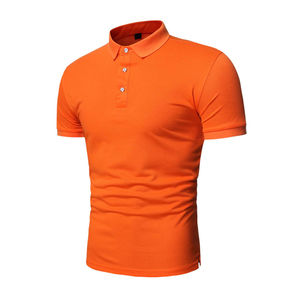 Nueva Camiseta Polo de Algodón de Diseño Moderno y de Alta Calidad, Personalizable para Hombre, Color Naranja, Transpirable, para Golf - Product Image 1