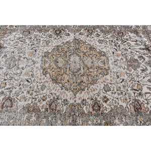 พรมตุรกีวินเทจขนาด 5.5x8.7 ฟุต พรมขนาดใหญ่ พรมขนสัตว์สีขาว - Product Image 5