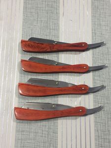 Rasoir à demi-lame en bois pour hommes/lame amovible rasoir de barbier couteau pliant - Product Image 4