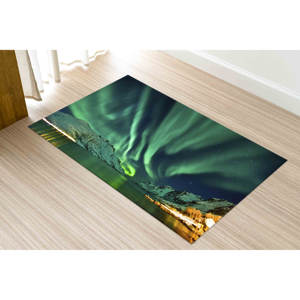 Nature Landscape <b>Rugs</b> Non Slip <b>Rugs</b> Aurora Landscape <b>Rugs</b> Runner <b>Rug</b>,<b>Chenille</b> <b>Rug</b> - Product Image 5