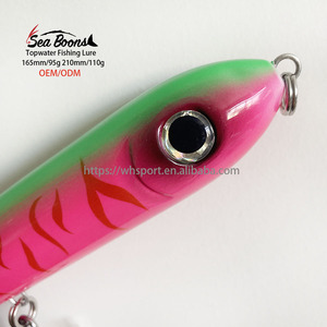 Señuelo de Pesca Flotante de Superficie de 165/210 mm, Tipo Crankbait <span class=keywords><strong>Yozuri</strong></span>, para Pesca de Musky, con Cuerpo de Sublimación, Tipo Popper - Product Image 4