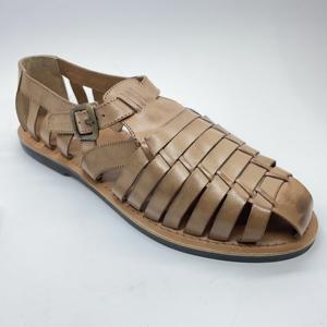Sandalias de cuero con hebilla Huarache para hombre, zapatos de estilo gladiador con correa múltiple, venta al por mayor, de alta calidad - Product Image 3