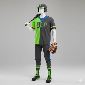 Uniforme de baseball personnalisé de haute qualité, respirant, imprimé numériquement, ensembles de maillot et de pantalon pour les vêtements d'équipe - Product Image 2