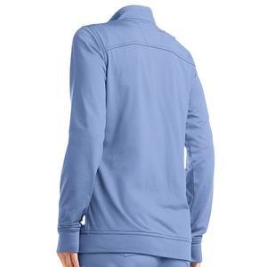 Conjuntos de uniformes de hospital de rayón de poliéster de tela ancha para centro de salud de Enfermería de manga larga azul cómodo para mujer - Product Image 5