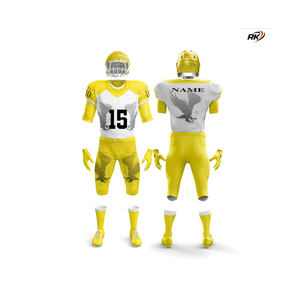 Sublimation personnalisée Nouveau design Respirant Pas cher Combat Pratique Jeu Uniformes américains Football - Product Image 4