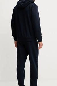 Survêtement bleu marine pour homme – Ensemble confortable avec sweat à capuche zippé et pantalon en coton premium – Idéal pour la personnalisation de logo, les commandes en gros et les achats en vrac - Product Image 2