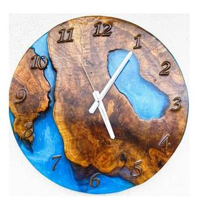 Wooden and Resin <b>Wall</b> <b>Clock</b> for Home and Office Decor with Modern Minimalist Design High Quality Resin Materials - Product Image 1