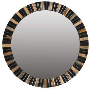 Chipset pegado a mano con marco de cuerno natural hecho a mano y pulido a mano brillante viene en múltiples tonos de color terroso para interiores - Product Image 2