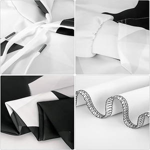 เสื้อมีฮู้ดผ้าเกล็ดปลาสำหรับผู้ชายเสื้อฮู้ดแบบสวมศีรษะทรงโอเวอร์ไซส์ผ้าเฟรนช์เทอร์รี่ซีดไปแดดซักได้ - Product Image 6