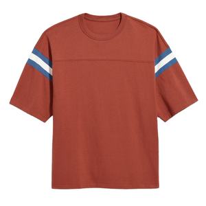 Camiseta de algodón 100% para hombre, Camiseta holgada estampada nueva personalizada para hombre, camiseta de gran tamaño con logotipo bordado, poliéster de talla grande - Product Image 4