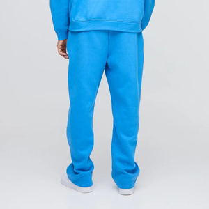 Pantalons pour hommes 100% coton de haute qualité Logo personnalisé imprimé en sérigraphie pantalons de survêtement Baggy lavés personnalisés avec poches latérales survêtement pour hommes - Product Image 3