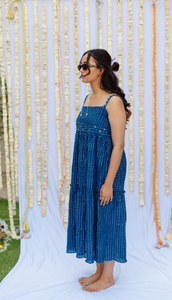 Nueva moda mujer sin mangas A-line vestido verano Simple cintura alta Maxi vestido señoras vestidos elegantes ropa mujer al por mayor - Product Image 4