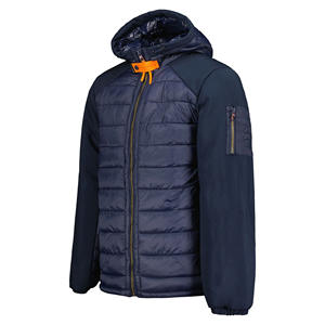 Elegante chaqueta acolchada con capucha y cremallera para hombre, prendas de vestir exteriores acolchadas exclusivas, chaqueta especial de invierno cálida ligera con logotipo personalizado - Product Image 3