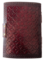 Carnet de Journal personnalisé en cuir véritable gaufré Dragon avec pierre intégrée écriture Deckle bord papier journal