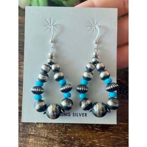 Bobby Johnson Birds Eye Kingman Turquoise Sterling <b>Silver</b> Multi Strand <b>Necklace</b> <b>Set</b> - Product Image 3