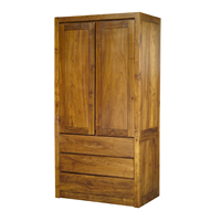 Armoire de chambre à coucher en teck massif durable de style moderne à 4 portes |   Confortable et durable, fourniture directe d'usine OEM/ODM