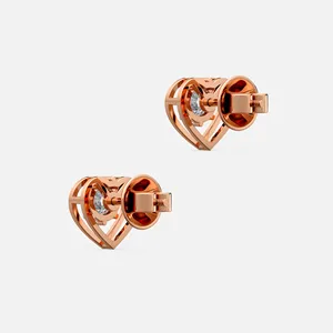 Pendientes de Diamantes con Forma de Corazón - Product Image 3