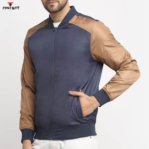 2026 nuevo diseño hecho a medida Unisex moda manga larga invierno bombardero chaqueta lona a prueba de viento para la venta - Product Image 2
