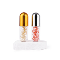 Vide 50ml 80ml 100ml 55ml 75ml récipient transparent médecine vitamine Capsule suppléments en plastique PET capsule souple flacons de pilules