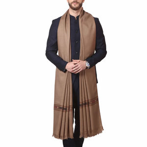 Chal de invierno transpirable para hombre, nuevo diseño 2024, Material de lana liso informal, último modelo a la venta OEM al por mayor - Product Image 5