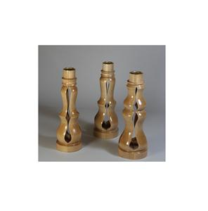 Candelabro de Madera Ecológico Hecho a Mano de Alta Demanda para Decoración de Mesa con Acabado Liso y Proporciones Equilibradas para Navidad - Product Image 3