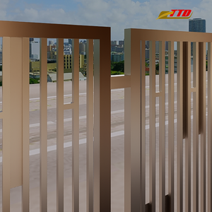 Cercado artístico de jardín de hierro hecho en Vietnam con 100 por ciento de materiales de Vietnam y postes de valla de metal hechos a mano - Product Image 5