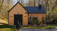 Maisons en bois à ossature boisée de style scandinave moderne - Villas et styles de maisons de type grange, couleur naturelle, garantie de plus de 5 ans