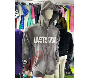 Alta calidad 100% algodón francés Terry impreso cremallera sudaderas con capucha pesado invierno sol desvanecido estilo Vintage personalizable - Product Image 5