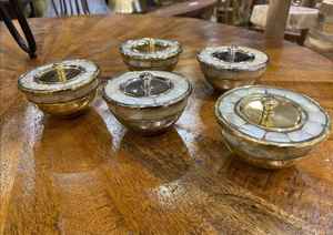 Cuencos de servicio único para cocina, vajilla decorativa de diseño único de Metal, Color dorado, para Hotel, restaurante, vajilla - Product Image 3