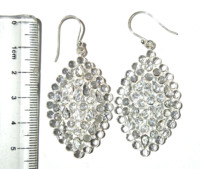 Pendientes Colgantes Hippies Bohemios de Plata de Ley 925 con Circonita, Corte Redondo y en Forma de Pera, Ligeros, para Mujer