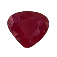 Pierre de Rubis de Qualité Supérieure Coeur de Rubis 100% Pierres Précieuses de Rubis Naturelles Narnoli Gems Brillant Cut Ring Red Star 1.45 Carats