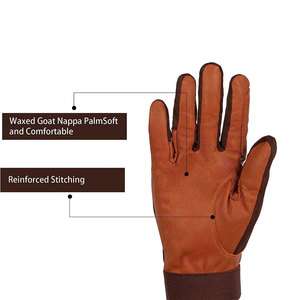 Various Colors Equestrian Leather Gloves for Horse Riding <b>Winter</b> Season <b>Accessory</b> - Product Image 5